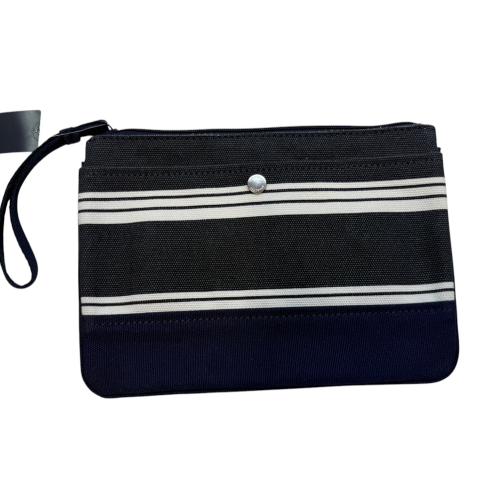 Black and White Striped Men's Bag BAGBIN2